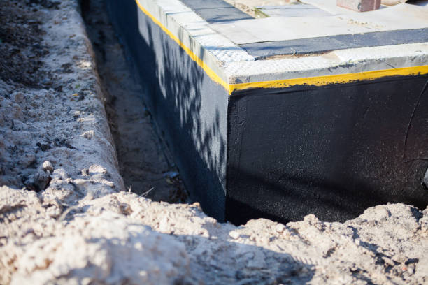 Residential Wet Basement Repair installation at a Clifton Heights, PA home by SJ Waterproofing Pros